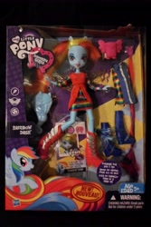 Size: 3072x4608 | Tagged: safe, rainbow dash, equestria girls, doll, humanized, merchandise, ponied up