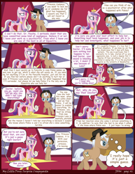 Size: 2550x3300 | Tagged: safe, artist:j5a4, princess cadance, oc, oc:psyche, alicorn, pony, comic:surprise, comic, crying, duo, princess sadance