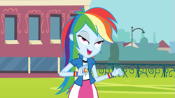 Size: 1023x573 | Tagged: safe, rainbow dash, equestria girls, equestria girls (movie), derp, solo