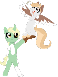 Size: 894x1197 | Tagged: safe, artist:nootaz, oc, oc:lucky suzie, oc:wings, pony