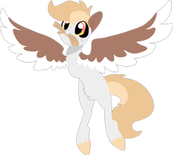 Size: 989x884 | Tagged: safe, artist:nootaz, oc, oc:wings, pony, stick