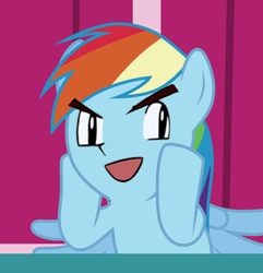 Size: 1226x1274 | Tagged: safe, edit, rainbow dash, pegasus, pony, dashface, gary motherfucking oak, gary oak, pokémon, so awesome, solo