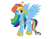 Size: 2196x1692 | Tagged: safe, artist:horsefan999, rainbow dash, alicorn, pony, alicornified, best pony, cute, dashabetes, race swap, rainbowcorn, solo