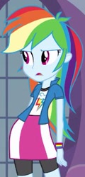 Size: 185x387 | Tagged: safe, screencap, rainbow dash, equestria girls, equestria girls (movie), reaction image, solo