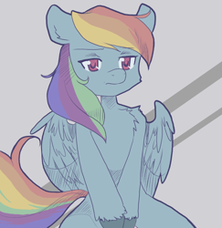 Size: 680x700 | Tagged: dead source, safe, artist:loyaldis, rainbow dash, pegasus, pony, female, solo