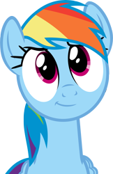 Size: 3105x4779 | Tagged: safe, artist:austiniousi, rainbow dash, pegasus, pony, eyes, simple background, solo, transparent background, vector