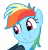 Size: 4000x4196 | Tagged: safe, artist:santafer, rainbow dash, pegasus, pony, cute, dashabetes, simple background, solo, transparent background, vector