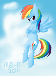 Size: 1200x1632 | Tagged: safe, artist:rb-d, rainbow dash, pegasus, pony, female, mare, simple background, solo