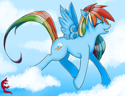 Size: 3850x2975 | Tagged: safe, artist:mashisasuma, rainbow dash, pegasus, pony, female, mare, simple background, solo