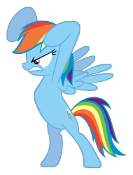 Size: 5000x6565 | Tagged: safe, artist:delectablecoffee, rainbow dash, pegasus, pony, a canterlot wedding, absurd resolution, bipedal, simple background, solo, transparent background, vector