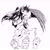 Size: 3000x3000 | Tagged: safe, artist:al-kpon, princess luna, oc, alicorn, pony, black and white, dream, dream walker luna, grayscale, monochrome, sleeping, smiling