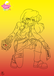 Size: 1024x1422 | Tagged: safe, artist:mauroz, sunset shimmer, human, humanized, sketch