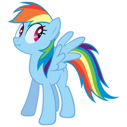 Size: 5000x5000 | Tagged: safe, artist:elviswjr, rainbow dash, pegasus, pony, absurd resolution, liarpony, scrunchy face, simple background, solo, transparent background, vector