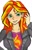 Size: 747x1176 | Tagged: safe, artist:xkaix2501, sunset shimmer, equestria girls, clothes, female, solo, two toned hair