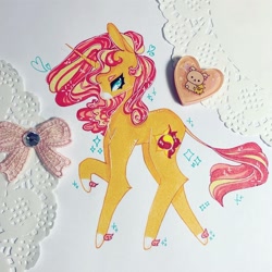 Size: 1080x1080 | Tagged: safe, artist:dollbunnie, sunset shimmer, pony, cute, instagram, solo