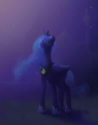 Size: 2283x2917 | Tagged: safe, artist:picturemixture, princess luna, alicorn, pony, solo