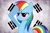 Size: 3000x2001 | Tagged: safe, rainbow dash, pegasus, pony, flag, korea, rainbow dash salutes, salute, solo, south korea