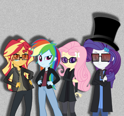 Size: 5328x5018 | Tagged: safe, artist:grapefruitface1, artist:imperfectxiii, artist:sugar-loop, artist:xebck, derpibooru exclusive, edit, fluttershy, rainbow dash, rarity, sunset shimmer, equestria girls, equestria girls (movie), rainbow rocks, absurd resolution, band, clothes, cosplay, costume, crossover, group, music, parody, the rainbooms, toto (band), vector, vector edit