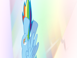 Size: 661x500 | Tagged: safe, rainbow dash, pegasus, pony, blue coat, combo, female, flight, mare, multicolored mane, solo