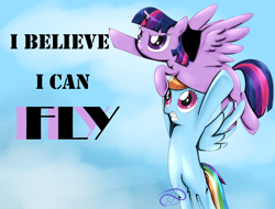 Size: 2540x1927 | Tagged: safe, artist:poisonicpen, rainbow dash, twilight sparkle, twilight sparkle (alicorn), alicorn, pegasus, pony, female, mare