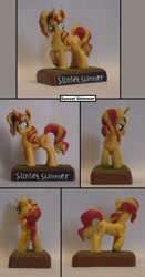 Size: 738x1411 | Tagged: safe, artist:ubrosis, sunset shimmer, pony, irl, photo, sculpture, solo