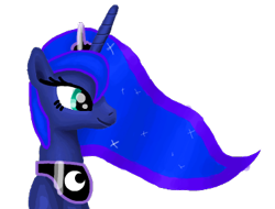 Size: 378x288 | Tagged: safe, artist:platinumdrop, princess luna, alicorn, pony, flockmod, simple background, solo, transparent background