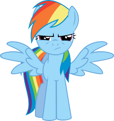 Size: 3000x3205 | Tagged: safe, artist:mrcbleck, rainbow dash, pegasus, pony, simple background, solo, transparent background, vector