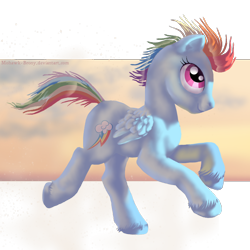 Size: 800x800 | Tagged: safe, artist:mohawkmax, rainbow dash, pegasus, pony, female, mare, simple background, solo