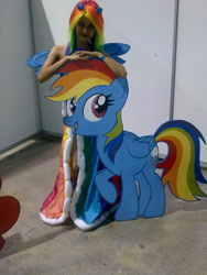 Size: 1536x2048 | Tagged: safe, artist:himekoyagami, rainbow dash, human, cosplay, irl, irl human, photo