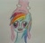 Size: 1212x1170 | Tagged: safe, artist:siftstone, rainbow dash, pegasus, pony, squid, blue coat, female, mare, multicolored mane