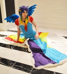 Size: 3072x3369 | Tagged: safe, artist:rougeleaderred, rainbow dash, human, cosplay, irl, irl human, photo, solo