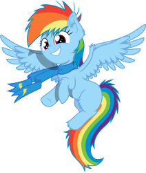 Size: 6000x7070 | Tagged: safe, artist:mactavish1996, rainbow dash, pegasus, pony, absurd resolution, clothes, filly, filly rainbow dash, scarf, solo