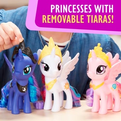 Size: 2000x2000 | Tagged: safe, princess cadance, princess celestia, princess luna, alicorn, human, pony, cutie mark, doll, hand, my little pony, toy