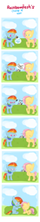 Size: 650x3500 | Tagged: safe, artist:bluesparks4, fluttershy, rainbow dash, pegasus, pony, blank flank, comic