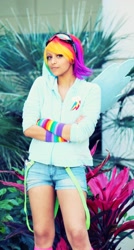 Size: 1986x3695 | Tagged: safe, artist:awesome-vivi, rainbow dash, human, cosplay, irl, irl human, photo, solo