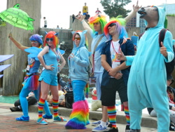 Size: 1280x960 | Tagged: safe, rainbow dash, human, cosplay, irl, irl human, otakon, photo