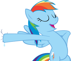 Size: 3465x3000 | Tagged: safe, artist:jaytizzle, rainbow dash, pegasus, pony, the mysterious mare do well, simple background, solo, transparent background, vector