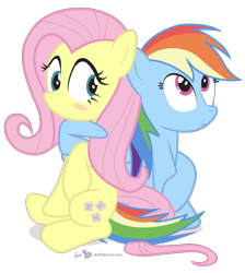 Size: 860x960 | Tagged: safe, artist:dm29, fluttershy, rainbow dash, pegasus, pony, blushing, female, flutterdash, hug, lesbian, shipping, simple background, transparent background, winghug