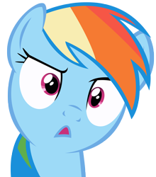 Size: 3314x3763 | Tagged: safe, artist:dentist73548, rainbow dash, pegasus, pony, :<, simple background, solo, transparent background, vector