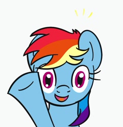 Size: 606x629 | Tagged: safe, rainbow dash, pegasus, pony, ask-rd, female, mare, simple background, solo