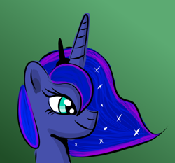 Size: 768x717 | Tagged: safe, artist:platinumdrop, princess luna, alicorn, pony, firealpaca, gradient background, solo