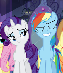 Size: 307x357 | Tagged: safe, screencap, rainbow dash, rarity, equestria girls, lidded eyes