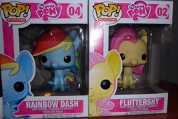 Size: 4608x3072 | Tagged: safe, fluttershy, rainbow dash, pegasus, pony, merchandise, pop!, vinyl figure