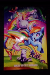 Size: 3072x4608 | Tagged: artist needed, safe, rainbow dash, cat, pegasus, pony, ho-oh, katamari damacy, lady rainicorn, link, merchandise, nyan cat, poster, robot unicorn attack, starite, the legend of zelda, the legend of zelda: four swords