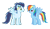 Size: 1700x1000 | Tagged: safe, artist:elzian-pie, rainbow dash, soarin', pegasus, pony, female, male, shipping, soarindash, straight