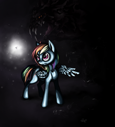 Size: 900x1000 | Tagged: safe, artist:nerrykirai, rainbow dash, pegasus, pony, female, mare, simple background, solo