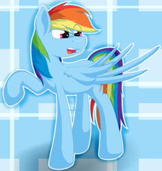 Size: 1358x1440 | Tagged: safe, artist:aimeelovesu, rainbow dash, pegasus, pony, female, mare, simple background, solo