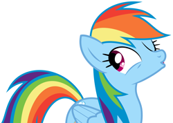 Size: 1510x1077 | Tagged: safe, artist:theholytuna, rainbow dash, pegasus, pony, female, mare, simple background, solo, vector, white background, wings