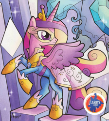 Size: 979x1095 | Tagged: safe, idw, princess cadance, alicorn, pony, spoiler:comic, spoiler:comic17, clothes, costume, superhero