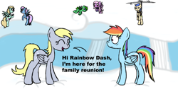 Size: 1024x602 | Tagged: safe, artist:ogihb, derpy hooves, rainbow dash, pegasus, pony, female, mare